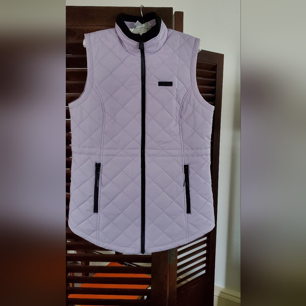 Women's Quilted Nautica Vest - Lavendar.  Size Medium